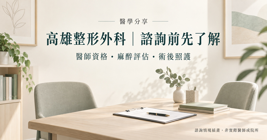 高雄整形外科諮詢指南:醫師資格、麻醉評估與術後照護怎麼確認? 高雄整形外科諮詢指南:醫師資格、麻醉評估與術後照護怎麼確認?